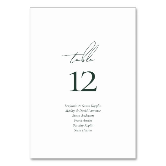 Elegant script gastennamen script bruiloft kaart (Voorkant)