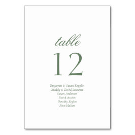 Elegant script gastennamen script bruiloft kaart