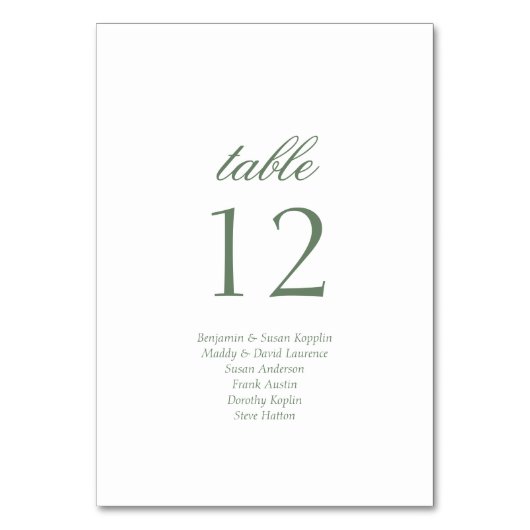 Elegant script gastennamen script bruiloft kaart (Voorkant)