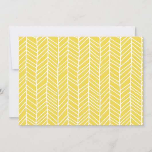 Elegant Script Geel Photo Afstuderen Aankondiging (Achterkant)