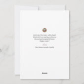 Elegant Script Gelukkig Pasen Familie Fotocollage Feestdagenkaart (Achterkant)