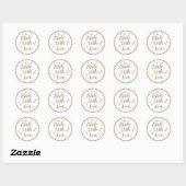 Elegant Script Gemaakt met Love Cake Business Bake Ronde Sticker (Vel)