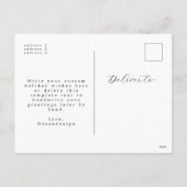 Elegant script Gepersonaliseerd drie kerstfoto's Feestdagenkaart (Achterkant)