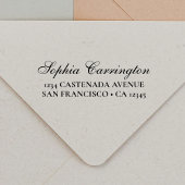 Elegant script gepersonaliseerd retouradres  zelfinktende stempel