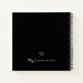 Elegant Script gepersonaliseerde notities & Musing Notitieboek (Achterkant)