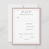 Elegant Script gepolijst lavendel 2 RSVP Kaartje (Voorkant)
