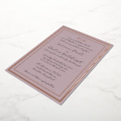 Elegant Script gepolijst lavendel Folie Uitnodiging (Gedraaid)