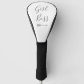 Elegant Script Girl Boss Golfheadcover (Voorkant)