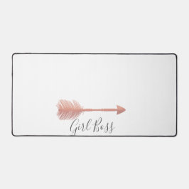 Elegant Script Girl Boss Pink Arrow Bureaumat
