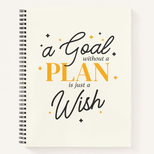 Elegant Script Goal Planner Afstuderen Klasse van  Notitieboek (Voorkant)