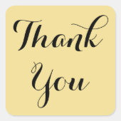 Elegant Script Gold Black Party voor de prijs Hart Vierkante Sticker (Voorkant)