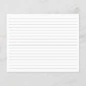 Elegant Script Gold Monogram Greenery Recipcard (Achterkant)