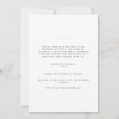 Elegant Script Gold & White Save The Date Kaart (Achterkant)