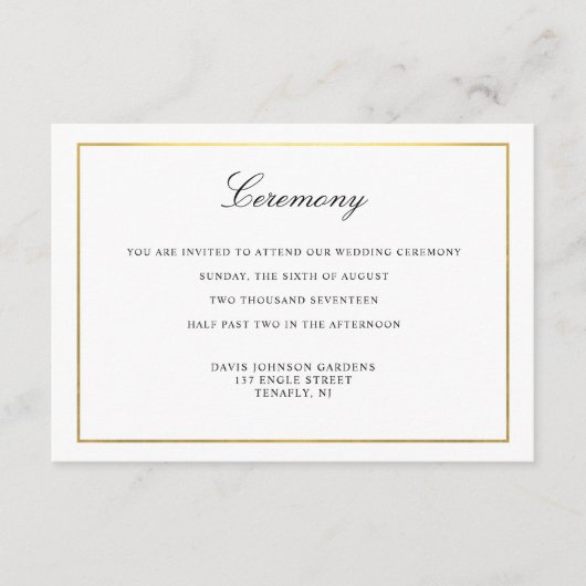 Elegant script goud en rand bijlage (Voorkant)