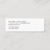 Elegant Script (goud metallic) Mini Visitekaartje (Achterkant)