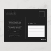 Elegant Script Grad Foto Afstudeerdankjewel Briefkaart (Achterkant)