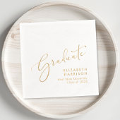 Elegant Script Graduation Party Folie Servetten