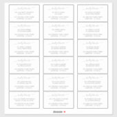 Elegant Script Grey Gast Adres Label Sjabloon (Vel)