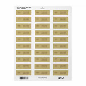 Elegant script grijs accessoires voor verzending etiket (Full Sheet)