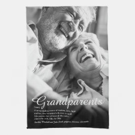 Elegant Script Grootouders Leuk Definitie Foto Theedoek