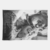 Elegant Script Grootouders Pret Definitie Foto Theedoek (Horizontaal)