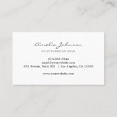 Elegant Script Handmade Candle Logo Artisan Small Visitekaartje (Achterkant)