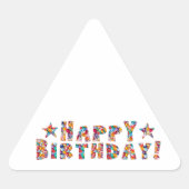Elegant script: HAPPY BIRTHDAY Sticker (Voorkant)