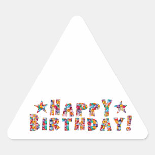 Elegant script: HAPPY BIRTHDAY Sticker