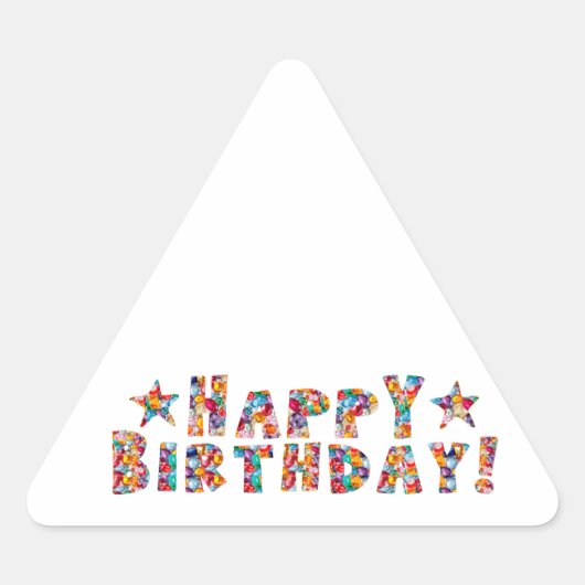 Elegant script: HAPPY BIRTHDAY Sticker (Voorkant)