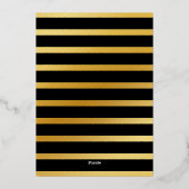 Elegant Script Happy Valentine's Day Photo Stripe Folie Feestdagenkaart (Achterkant)