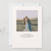 Elegant Script Hart 5 Foto Huwelijk Save The Date (Achterkant)