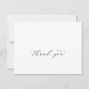 Elegant script - Hartelijk dank Bedankkaart