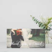 Elegant Script Hartelijk dank, hartelijk dank Bedankkaart (Staand voorkant)