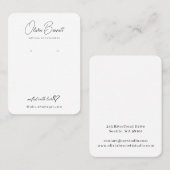 Elegant Script Heart Logo display holder Visitekaartje (Voorkant / Achterkant)