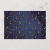 Elegant script Hemelse bruiloft receptie Informatiekaartje (Achterkant)