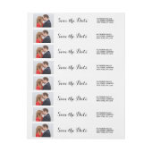 elegant script | Het adreslabel van de datum opsla (Vel)