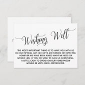 Elegant Script Honeymoon die het goed doet Informatiekaartje (Voorkant / Achterkant)