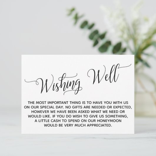 Elegant Script Honeymoon die het goed doet Informatiekaartje (Staand voorkant)