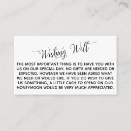 Elegant Script Honeymoon die het goed doet Informatiekaartje