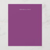 Elegant Script Huwelijksdetails Sjabloon Bijlage (Achterkant)