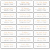 Elegant script individuele gast adresetiketten sticker (Voorkant)