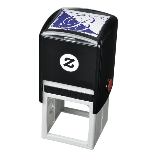 Elegant  Script Initiaal B Monogram Zelfinktende Stempel (Product)