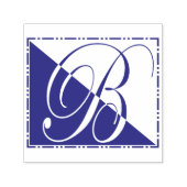 Elegant  Script Initiaal B Monogram Zelfinktende Stempel (Design)