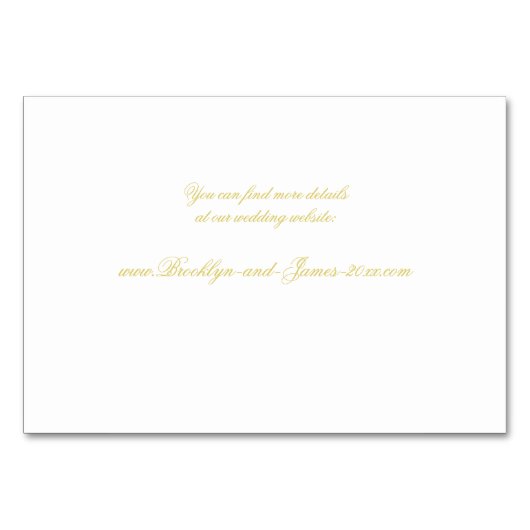 Elegant Script Island Citrus Accommodation Cards Kaart (Achterkant)