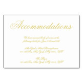 Elegant Script Island Citrus Accommodation Cards Kaart (Voorkant)
