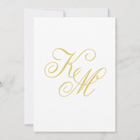 Elegant Script Island Citrus Wedding Save The Date Kaart (Achterkant)