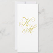 Elegant Script Island Citrus Yellow Wedding Invite Kaart (Achterkant)