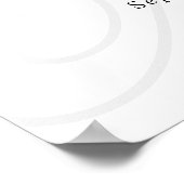 Elegant Script Ivoor Monogram Huwelijk Welkom Poster (Hoek)