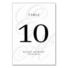 Elegant Script Ivoor Wit Monogram Trouwen