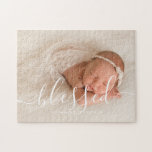 Elegant script je eigen foto toevoegen legpuzzel<br><div class="desc">Prachtig gepersonaliseerd fotoontwerp.</div>